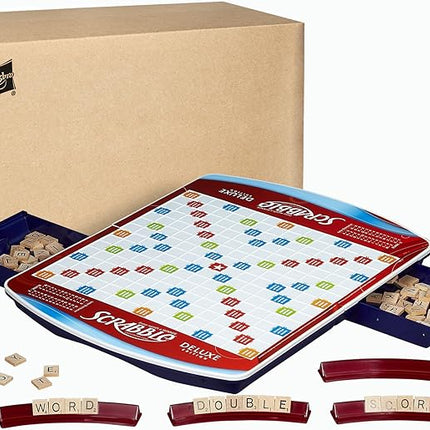 Hasbro Gaming Scrabble Deluxe Edition Board Game, (Amazon Exclusive)