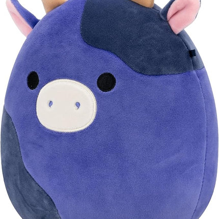 Squishmallows Original 8-Inch Ingred Purple and Black Spotted Cow - Official Jazwares Plush (Little)
