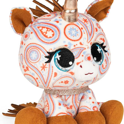 GUND P.Lushes Designer Fashion Pets Sally Mustang Unicorn Premium Stuffed Animal Soft Plush, Paisley, 6”