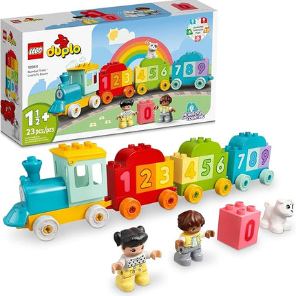 LEGO DUPLO Number Train Toy - Learn to Count - Building Blocks for Toddlers, Girls & Boys, Ages 1.5+ - Sensory Toys for Early Development & Cognitive Skills - Gift for Christmas - 10954