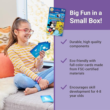 Ravensburger Eye Found It! World of Disney Card Game - Fun and Educational Spot It for Toddlers, Preschoolers, Boy and Girls Ages 3-8 - Family-Friendly for Endless Fun