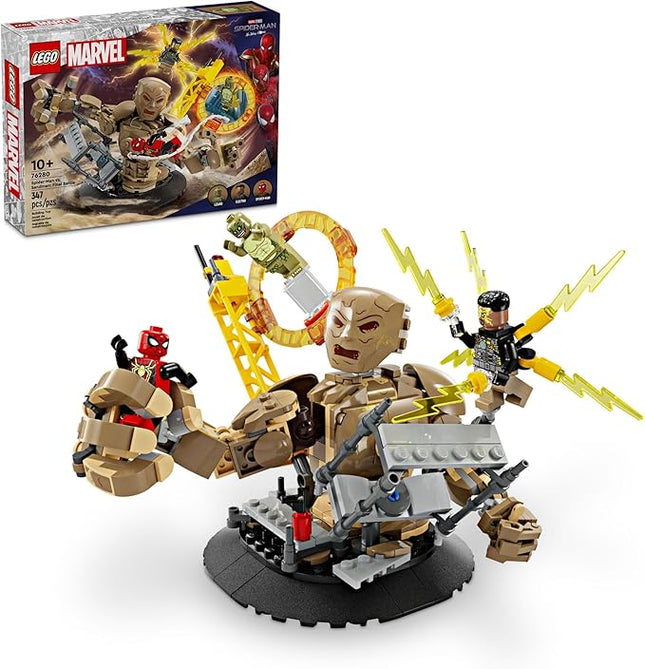 LEGO Marvel Spider-Man vs. Sandman: Final Battle Building Toy - Pretend Play Kids Toy for Fans - 10 Year Old Boy & Girl Birthday Gifts - with Movable Pieces - 76280