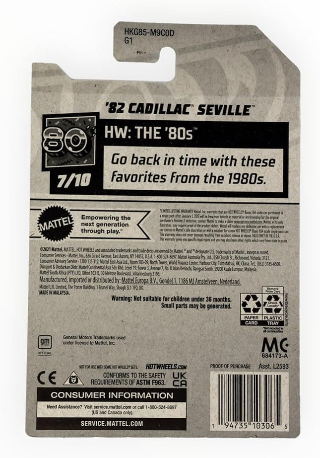 Hot Wheels '82 Cadillac Seville, HW The '80s 7/10