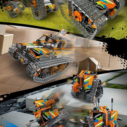 5 in 1 STEM Remote Control Building Kit, 392Pcs Blocks Erector Projects Set Toys for Kids Age 8-12, Build a Tank/Robot/AVT DIY Science Educate 6 7 9 10 11 Years Old for Boys & Girls Gift Ideas