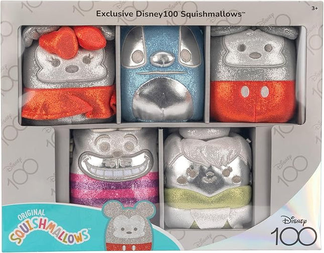 Squishmallows Original Disney100 5-Inch 5-Pack Plush Box Set - Little Ultrasoft Official Jazwares Plush - Amazon Exclusive
