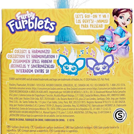 Furby Furblets Dah-Tee Mini Friend, 45+ Sounds, Country Music, Speaks Only Furbish, Electronic Plush Toys for Girls & Boys, Interactive Pets, Pink Polka Dot, Back to School Gifts, Ages 6+