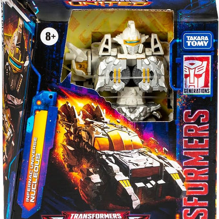 Transformers Legacy United Deluxe Class Infernac Universe Nucleous, 5.5-inch Converting Action Figure, 8+