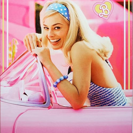 Barbie The Movie Doll, Margot Robbie as, Collectible Doll Wearing Blue Plaid Matching Set with Matching Hat & Jacket