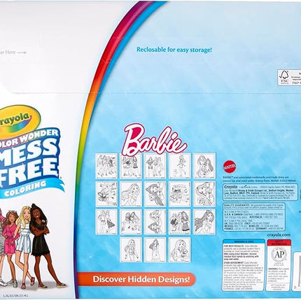 Crayola Barbie Color Wonder Coloring Set, Mess Free Coloring Book Pages for Toddlers, Travel Activity, Barbie Gift & Toys for Kids