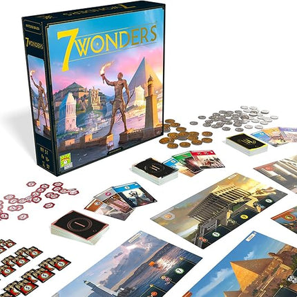 Asmodee 7 Wonders Board Game (New Edition) - Lead Your Civilization to Prosperity, Strategy Game for Kids and Adults, Ages 10+, 3-7 Players, 30 Minute Playtime