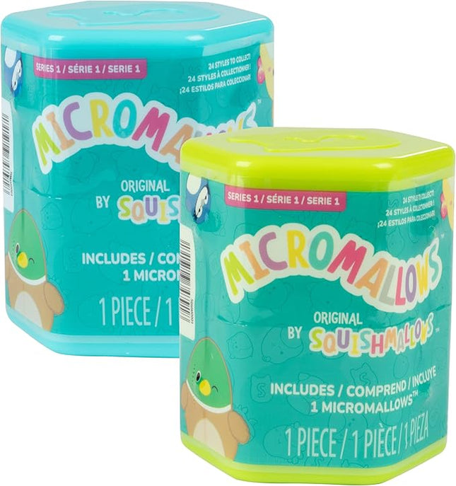 Squishmallows Micromallows Series 1 Mini Mystery Plush (2 Pack) Official Jazwares Plush - Collectible Soft & Squishy Blind Capsules - Styles May Vary - Gift for Boys, Girls Kids