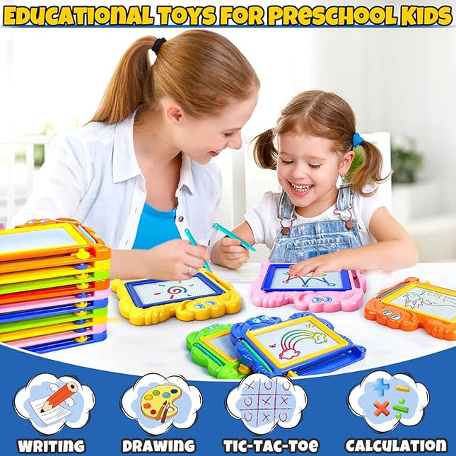 Hymaz 22 Pack Magnetic Drawing Board for Kids, Colorful Doodle Drawing Board for Toddlers 1-3, Erasable Doodle Sketch Tablet Writing Pad for Boys Girls Classroom Rewards Party Favors Easter Gifts