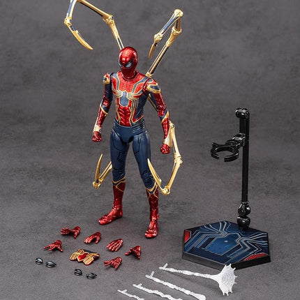 Iron Spider Action Figures 7inch 1/10 Scale All Joints Movable Superhero 2.0 Series Exquisite Collection Toy