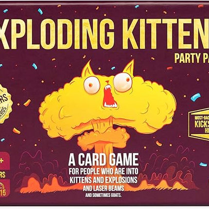 Exploding Kittens Party Pack - 2-10 Players - Ages 7+ - 15 Minutes to Play - Party & Family Card Game for Kids & Adults