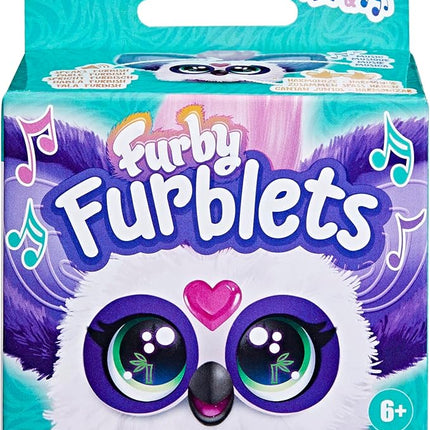 Furby Furblets Bam-Boo Mini Friend, Electronic Plush Toys for Girls & Boys, Panda, Black & White, Speaks Furbish & Plays Music, Series 5, Back to School Gifts, Ages 6+