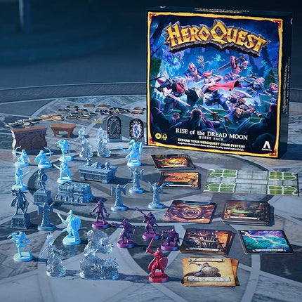 HeroQuest Rise of The Dread Moon Quest Pack, Requires HeroQuest Game System to Play, Roleplaying Games for 2-5 Players, Ages 14+