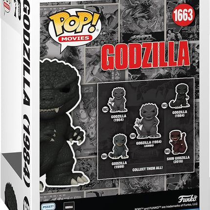 Funko POP Movies: Godzilla 70th Anniversary - Godzilla 1984-1/6 Odds for Rare Chase Variant - Collectable Vinyl Figure - Gift Idea - Official Merchandise - for Kids & Adults - Movies Fans