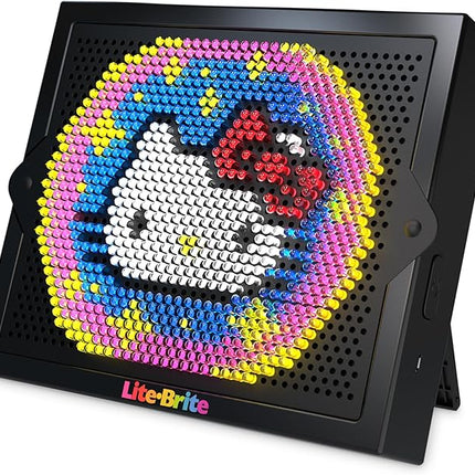 Lite Brite Super Bright HD, Hello Kitty Edition - Create Art with Light, Enhances Creativity, Gift for Girls and Boys Ages 6+