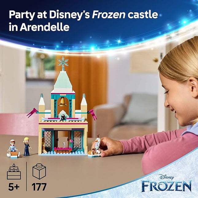 LEGO Disney Frozen: Arendelle Frozen Castle - Building Playset for Kids - Frozen Castle Toy for Fans with Princess Anna and Elsa Minidolls - 5 Year Old Girl & Boy Birthday Gift - 43265
