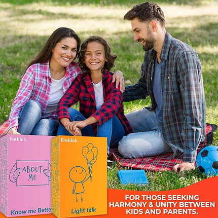 QUOKKA Conversation Cards Game - Family Edition | 500 Questions | Premium Version | Share Thoughts - Fun Talking Board Game for Family Night