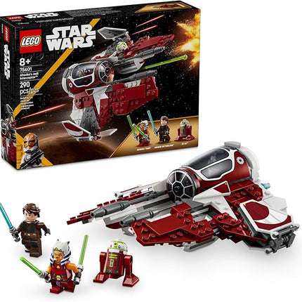 LEGO Star Wars: The Clone Wars Ahsoka's Jedi Interceptor Spaceship Building Toy - Kids Star Wars Toy for Boys and Girls, Ages 8+ - Gift Idea for Birthdays - 75401