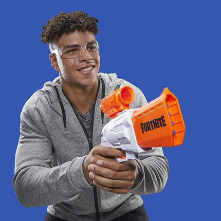 Nerf Fortnite SR Blaster - 4-Dart Hammer Action - Includes Removable Scope and 8 Official Nerf Elite Darts - for Youth, Teens, Adults