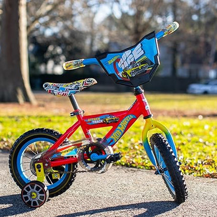 Dynacraft Hot Wheels 12" Children's Bike – Exciting, Red Design, Sturdy and Durable, Perfect for Kids Learning to Ride, Easy to Assemble, Ideal for Young Riders Ages 3-5 Years