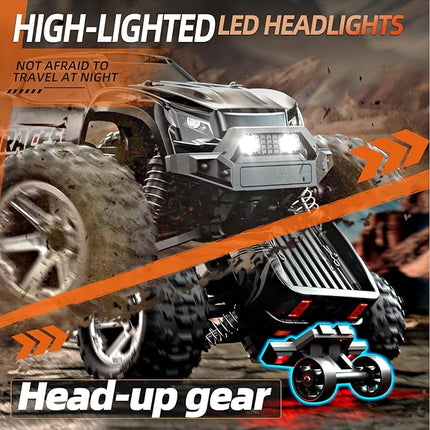 1/16 RTR Brushless Fast RC Cars for Adults, Max 42mph Electric Off-Road RC Truck, High Speed RC Car 4X4 Remote Control Car with 2 Lipo Batteries for Adult