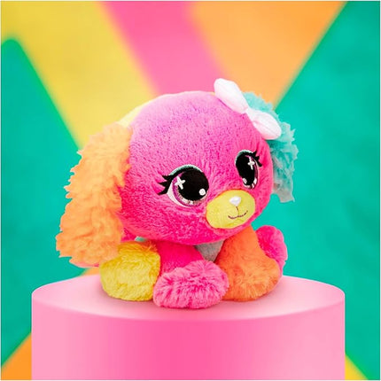 GUND P.Lushes Designer Fashion Pets Cyndi Pupowski Dog Premium Stuffed Animal Soft Plush, Pink and Orange, 6”