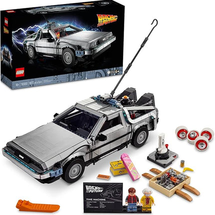 LEGO Icons Back to The Future Time Machine 10300, Model Car Building Kit Based on The Delorean from The Iconic Movie, Perfect Build for Teens and Adults Who Love to Create