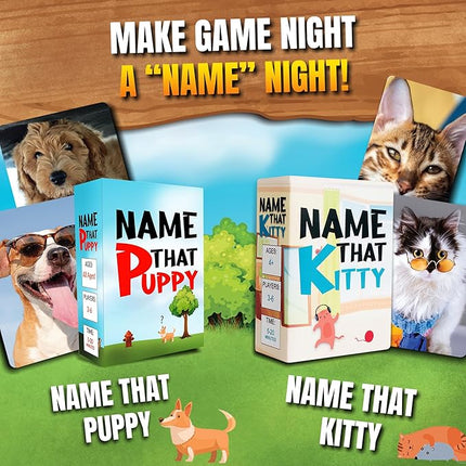 Name That Puppy – Fun Family Card Game for Kids, Adults & Dog Lovers | Easy Party Game, Hilarious Group Play, Quick to Learn, Great Gift for Pet Owners & Game Night