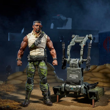 G.I. Joe Classified Series #150, Heavy Duty with Man-Portable Heavy Weapons System, Collectible Deluxe 6 Inch Action Figure Set with 30 Accessories