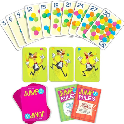 Melon Rind Jump 3, Math Game for Kids Learning Multiples of 3, Lively Card Game, a Fun Math Activity for Boosting Confidence, Quick and Easy Screenless Fun, Ages 7+