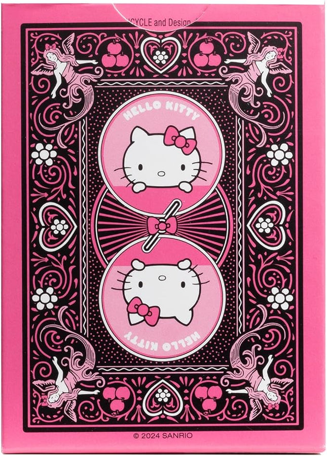 Bicycle Hello Kitty Playing Cards, Black & Pink, 1 Deck