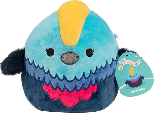 Squishmallows Original 8-Inch Melrose The Cassowary - Official Jazwares Plush - Collectible Soft Squishy Bird Stuffed Animal Toy - Add to Your Squad - Gift for Kids, Girls & Boys
