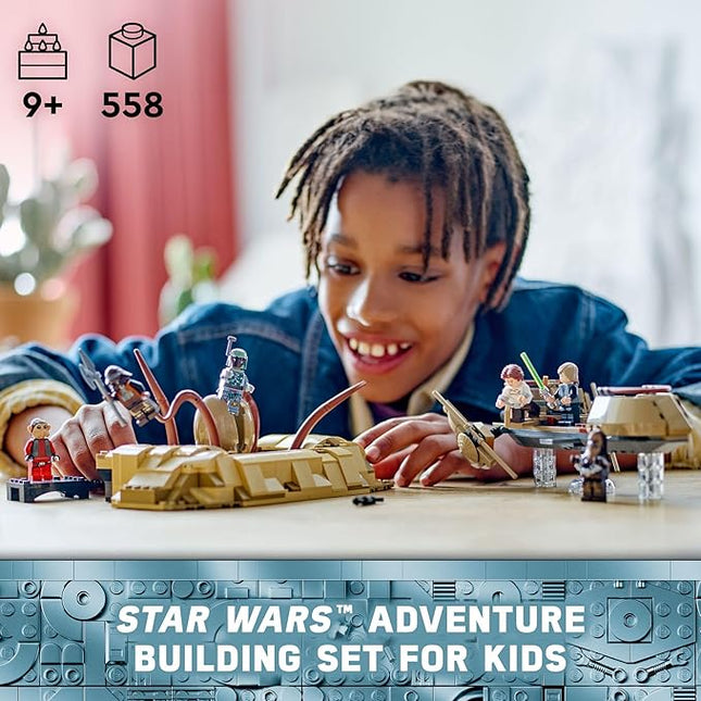 LEGO Star Wars: Return of The Jedi Desert Skiff & Sarlacc Pit, Vehicle Building Set with 25th Anniversary Minifigure Nien Nunb, Collectible Toy for Star Wars Fans, Gift for Kids Ages 9 and Up, 75396