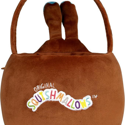 Squishmallows Original 12in Lancelot the Chocolate Bunny Egg Hunt Basket – Ultrasoft Official Jazwares Plush Accessory