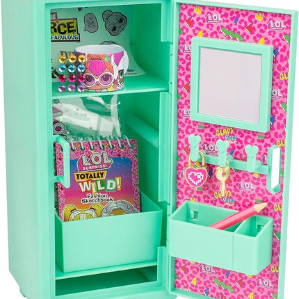 LOL Surprise: Fashionista Locker - Green Locker with Lock & Filled with Fashion Accessories, Sketchbook - Stencil - Pencil - Gems & More! Kids Ages 3+