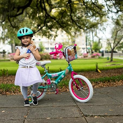Dynacraft Barbie 12-18 Inch Girls BMX Bike for Age 3-9 Years - Fun and Stylish Design, Sturdy and Durable, Perfect for Kids Learning to Ride, Easy to Assemble, Ideal for Young Riders