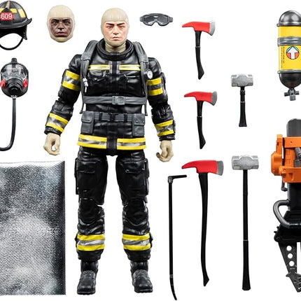 G.I. Joe Classified Series Legacy Collection - Search & Rescue Firefighter, Collectible 6 Inch Action Figure with 14 Accessories