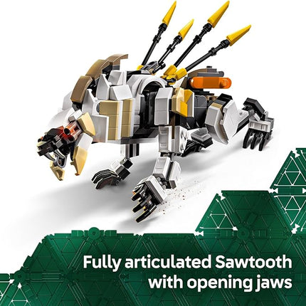 LEGO Horizon Adventures Aloy & Varl vs. Shell-Walker & Sawtooth Kids Toy - Building Toy for Boys & Girls, Ages 9+ - Gaming Gift Idea for Horizon Fans - 77037