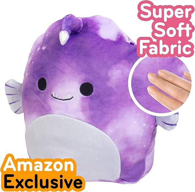Squishmallows Original 8-Inch Easton The Angler Fish - Official Jazwares Plush - Collectible Soft & Squishy Fish Stuffed Animal Toy - Add to Your Squad - Gift for Kids, Girls & Boys