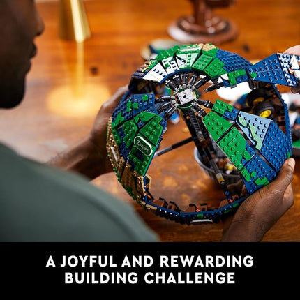 LEGO Ideas The Globe Building Set, Build and Display Model for Adults, Home Decor Gift for People with a Passion for Travel, Geography and Arts, 21332