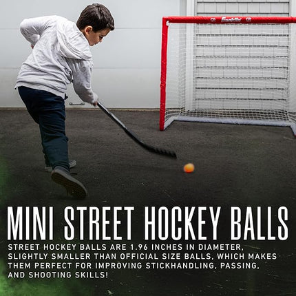 Franklin Sports NHL Street Hockey Balls - No Bounce Outdoor Street + Roller Hockey Balls - Official Size for Youth + Adult Street Hockey - Assorted Colors - 1, 2, 3, and 15 Bulk Packs