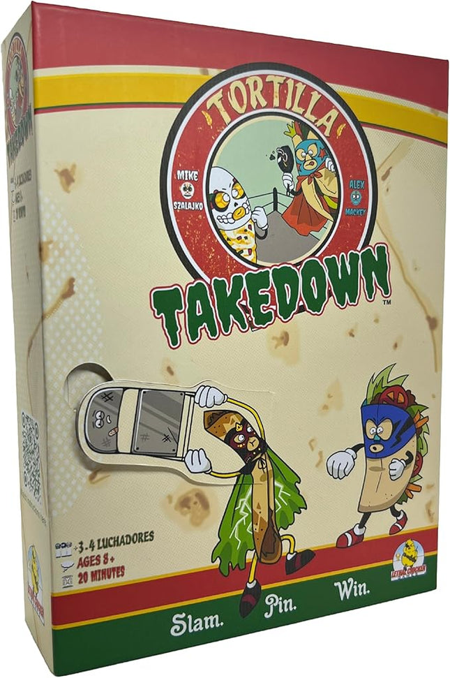 Tortilla Takedown – Luchador Card Game | Funny Family Game Night for Kids, Teens & Adults | Wrestling-Themed Party Game for 3–4 Players | Travel-Sized Take That Game | Age 8+