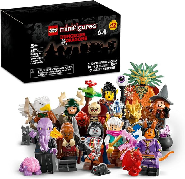 LEGO Minifigures Dungeons & Dragons 6 Pack - Toy for Boys & Girls Ages 5+ - Collectible Figures for Kids & Adult Fans - Dungeons & Dragons Gift - 66765