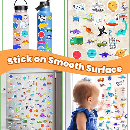 Reusable Sticker Book for Toddlers 2-4 Years, Stickers for Kids, Toddler Sticker Book Ages 1-3, Toddler Craft Activities, Toddlers Travel Toys Ages 2+ Boy Girl Birthday Gifts