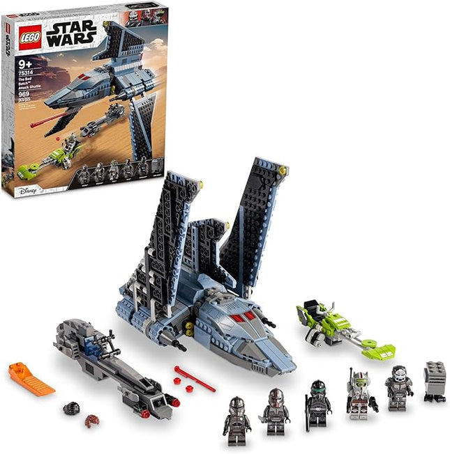 LEGO Star Wars The Bad Batch Attack Shuttle 75314 Awesome Toy Building Kit with 5 Minifigures; New 2021 (969 Pieces)