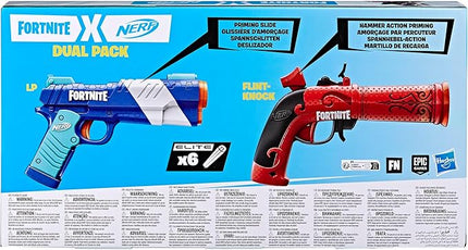 NERF Fortnite Dual Pack Includes 2 Fortnite Blasters and 6 Elite Darts