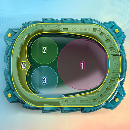 Beyblade Burst QuadStrike Light Ignite Battle Set Stadium, 2 Spinning Tops, and 2 Launchers, Toys for 8 Year Old Boys & Girls & Up (Amazon Exclusive)